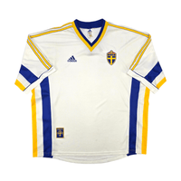 1998/00 Sweden Away Football Shirt (XL) Adidas - Football Finery - FF303339