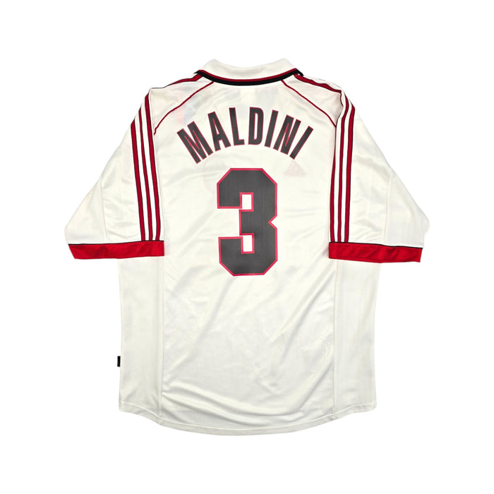 1998/99 AC Milan Away Football Shirt (XL) Adidas #3 Maldini - Football Finery - FF204282