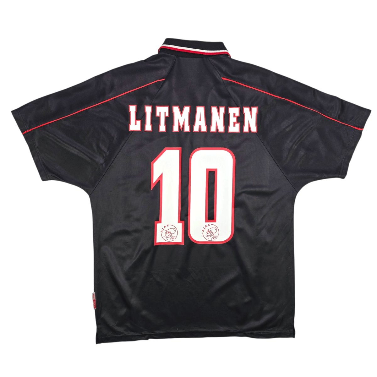1998/99 Ajax Away Football Shirt (M) Umbro 10 Litmanen - Football Finery - FF302516