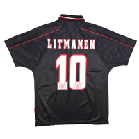1998/99 Ajax Away Football Shirt (M) Umbro 10 Litmanen - Football Finery - FF302516