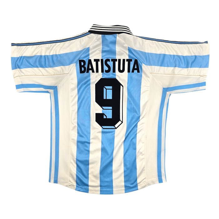 1998/99 Argentina Home Football Shirt (L) Adidas #9 Batistuta - Football Finery - FF300011