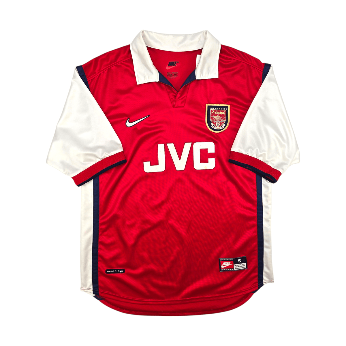 1998/99 Arsenal Home Football Shirt (S) Nike - Football Finery - FF303026