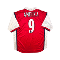 1998/99 Arsenal Home Football Shirt (XL) Nike 9 Anelka - Football Finery - FF303462