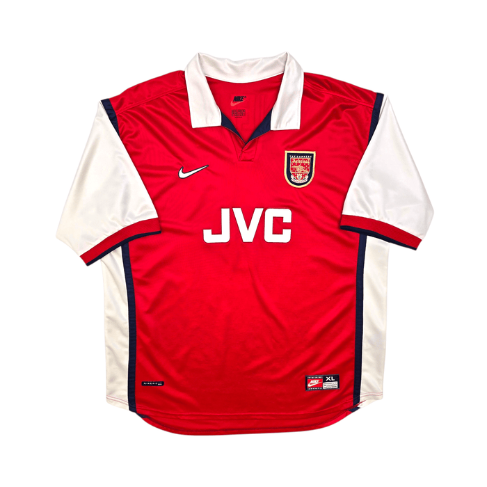 1998/99 Arsenal Home Football Shirt (XL) Nike 9 Anelka - Football Finery - FF303462