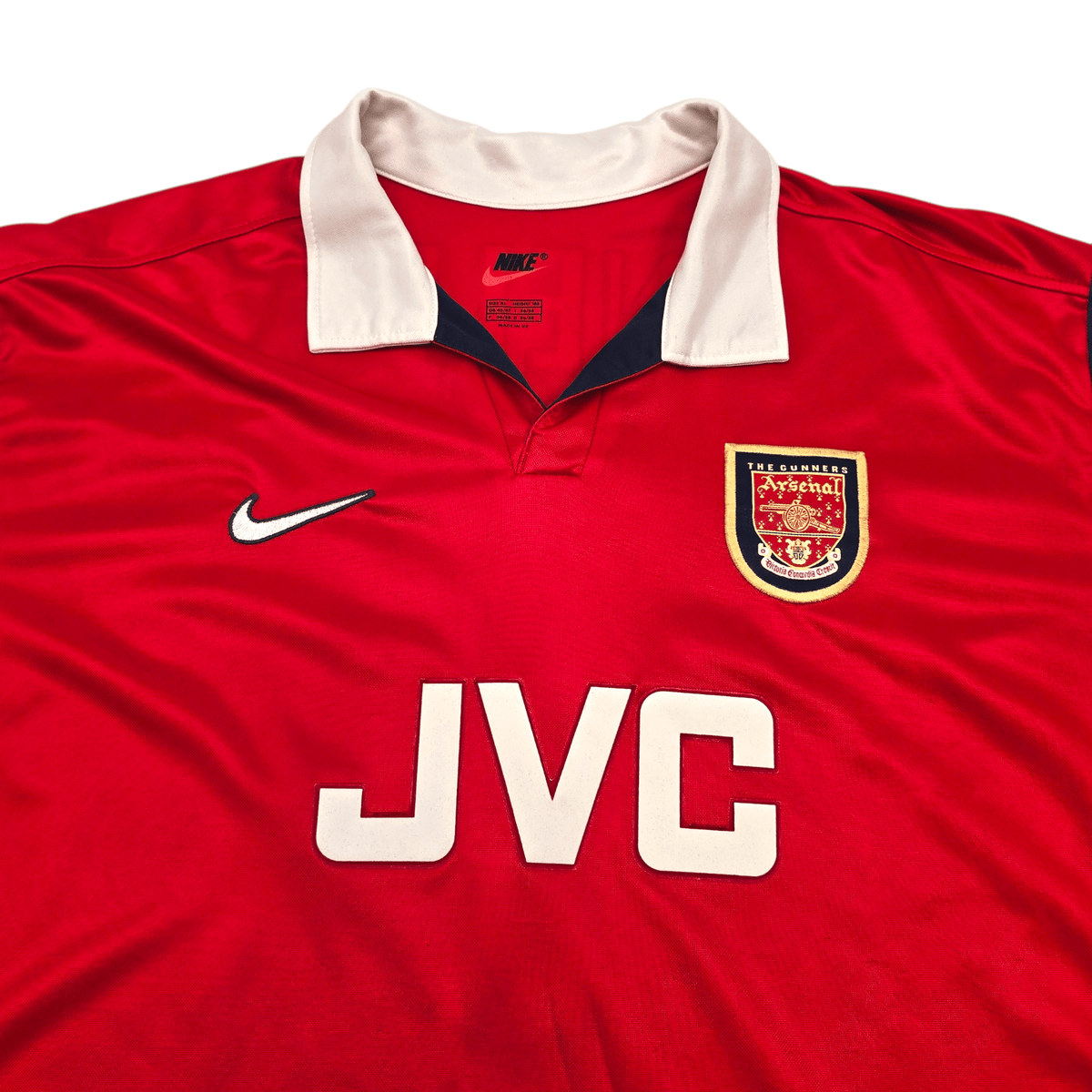 1998/99 Arsenal Home Football Shirt (XL) Nike 9 Anelka - Football Finery - FF303462