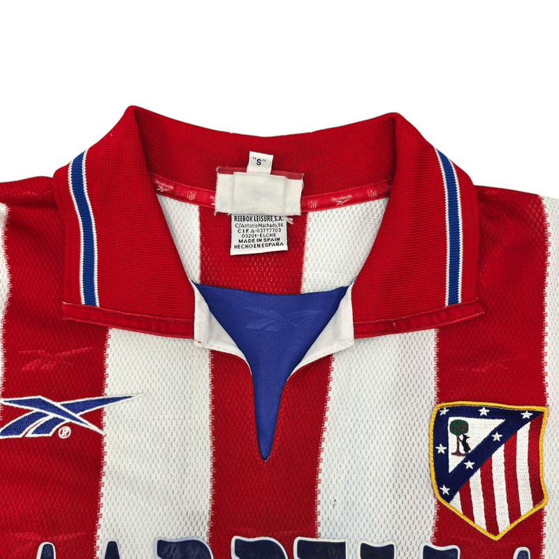 1998/99 Atletico Madrid Home Football Shirt (S) Reebok - Football Finery - FF204618