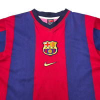 1998/99 Barcelona Home Football Shirt (S) Nike - Football Finery - FF303214