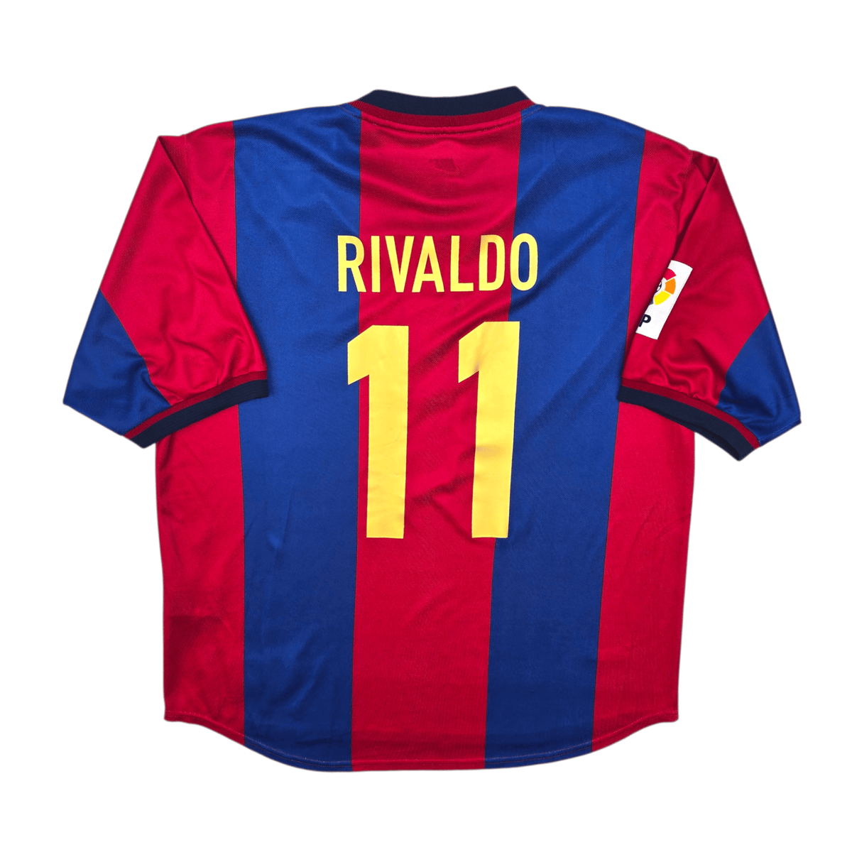 1998/99 Barcelona Home Football Shirt (XL) Nike 11 Rivaldo - Football Finery - FF303638