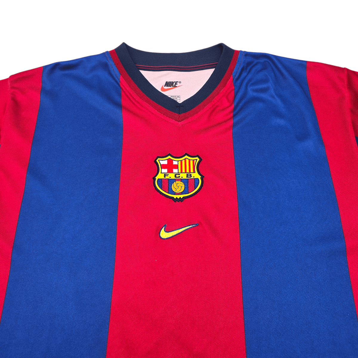 1998/99 Barcelona Home Football Shirt (XL) Nike 11 Rivaldo - Football Finery - FF303638