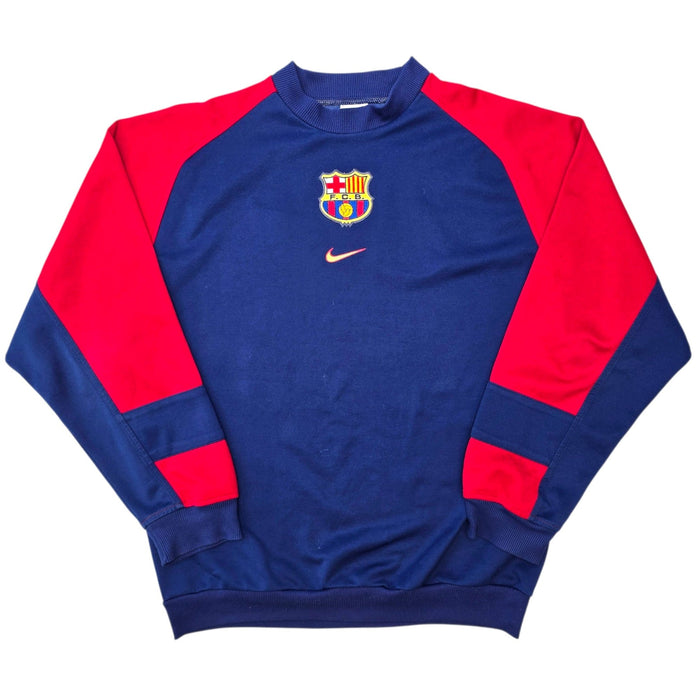 1998/99 Barcelona Training Sweater (S) Nike - Football Finery - FF307855