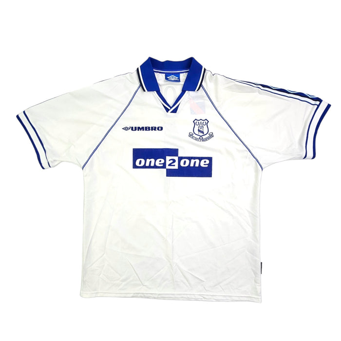 1998/99 Everton Away Football Shirt (XL) Umbro #4 Dacourt - Football Finery - FF203625