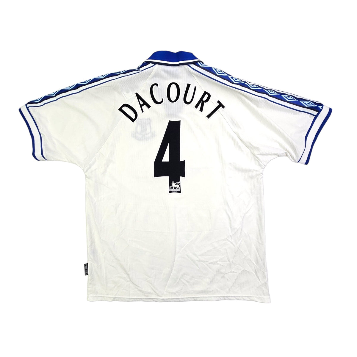 1998/99 Everton Away Football Shirt (XL) Umbro #4 Dacourt - Football Finery - FF203625