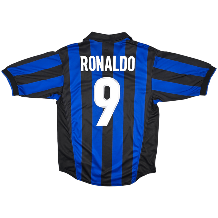 1998/99 Inter Milan Home Football Shirt (S) Nike #9 Ronaldo - Football Finery - FF300106
