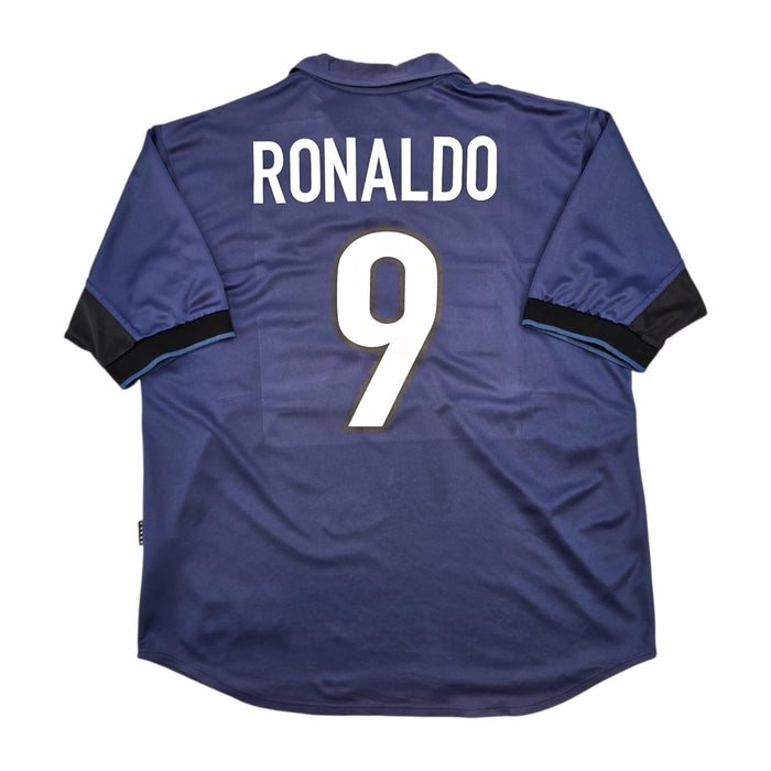 1998/99 Inter Milan Third Football Shirt (L) Nike 9 Ronaldo - Football Finery - FF306334