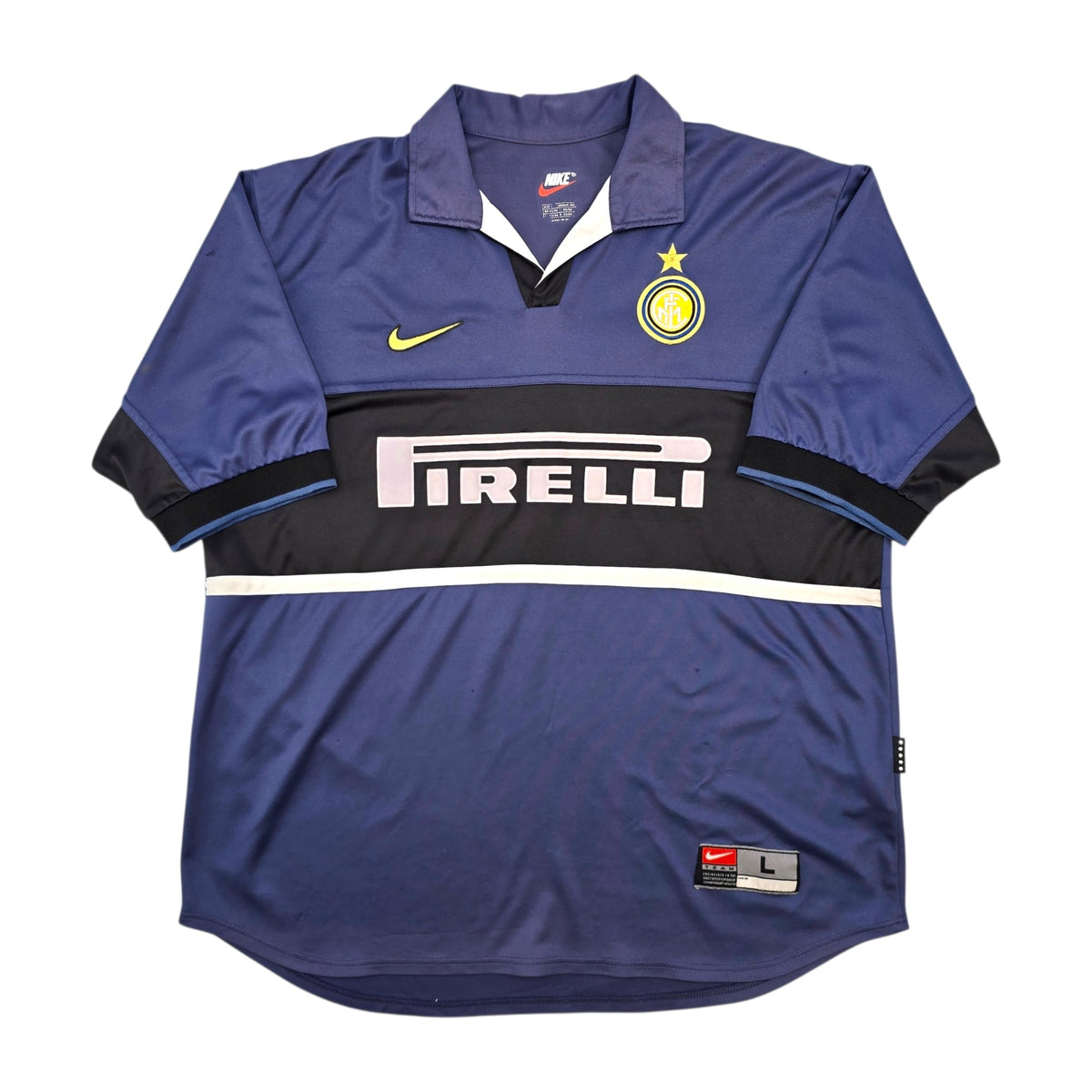 1998/99 Inter Milan Third Football Shirt (L) Nike 9 Ronaldo - Football Finery - FF306334
