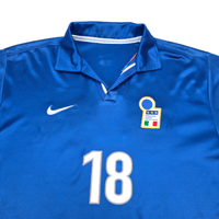 1998/99 Italy Home Football Shirt (M) Nike 18 R.Baggio - Football Finery - FF301689