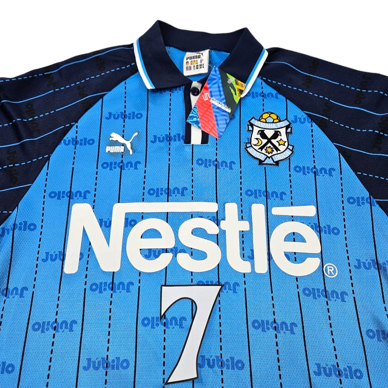 1998/99 Jubilo Iwata Home Football Shirt (M) Puma #7 Nanami - Football Finery - FF203294
