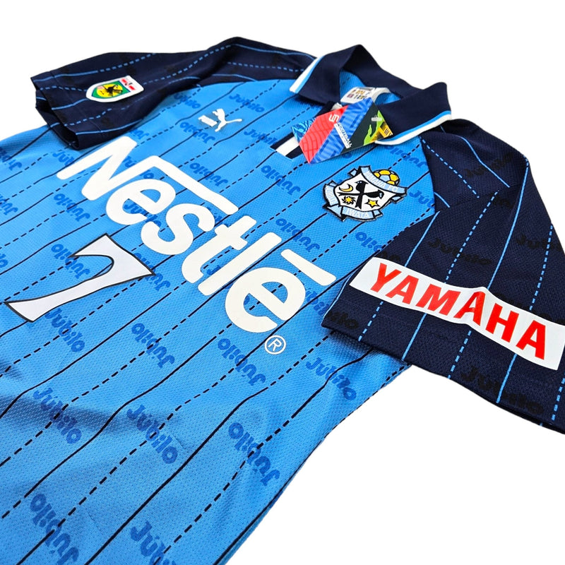 1998/99 Jubilo Iwata Home Football Shirt (M) Puma #7 Nanami - Football Finery - FF203294