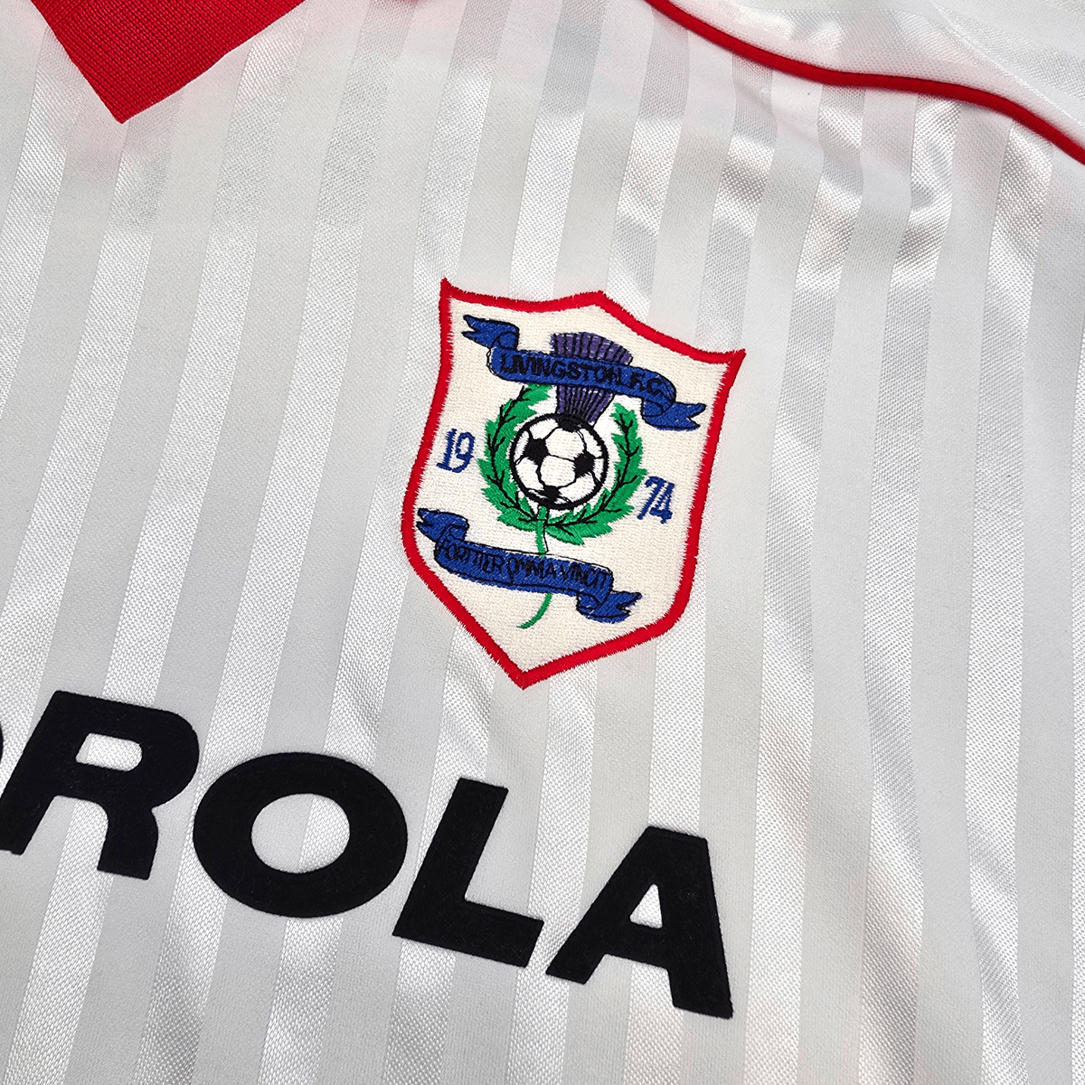 1998/99 Livingston Away Football Shirt (XL) Russell Athletic - Football Finery - FF304034