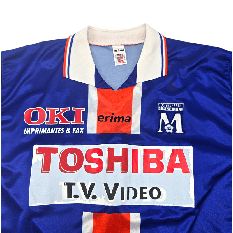 1998/99 Montpellier Home Football Shirt (XL) Erima #15 Rodriguez - Football Finery - FF204609