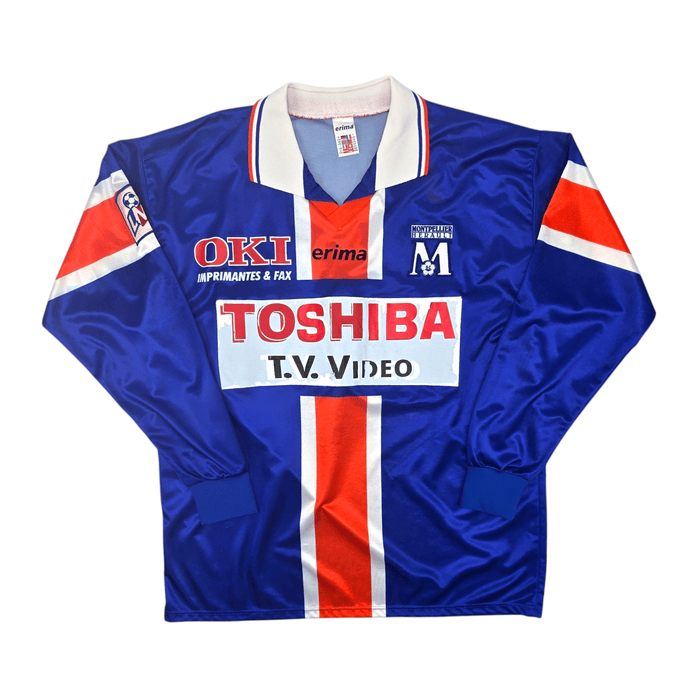 1998/99 Montpellier Home Football Shirt (XL) Erima #15 Rodriguez - Football Finery - FF204609