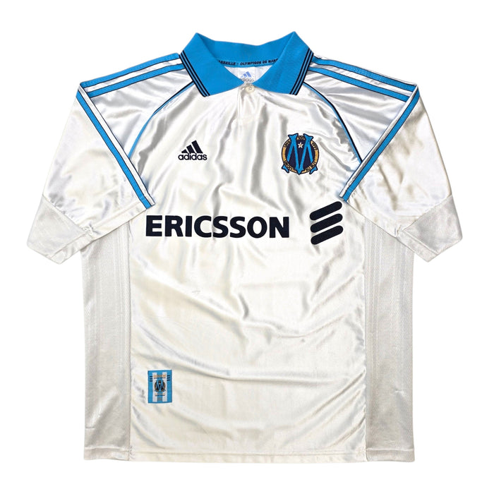 1998/99 Olympique Marseille Home Football Shirt (L) Adidas - Football Finery - FF306801