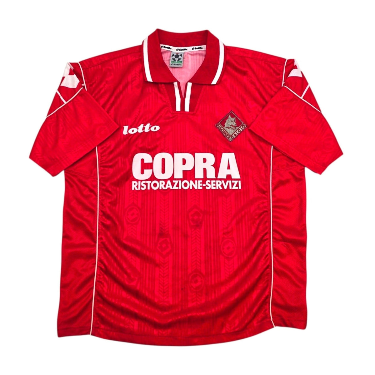 1998/99 Piacenza Home Football Shirt (M) Lotto 10 Stroppa - Football Finery - FF306457