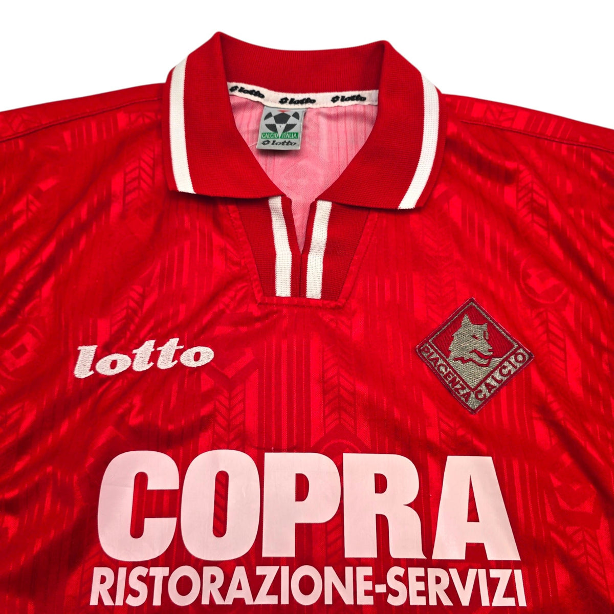 1998/99 Piacenza Home Football Shirt (M) Lotto 10 Stroppa - Football Finery - FF306457