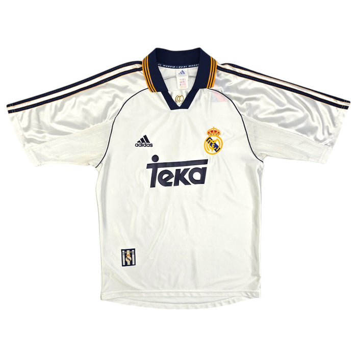 1998/99 Real Madrid Home Football Shirt (S) Adidas - Football Finery - FF204486