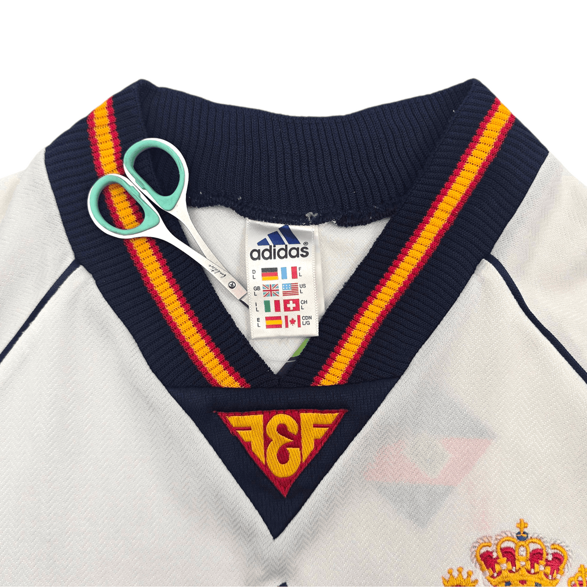 1998/99 Spain Away Football Shirt (L) Adidas - Football Finery - FF305221