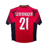 1998/99 Spain Home Football Shirt (M) Adidas 21 Enrique - Football Finery - FF303923