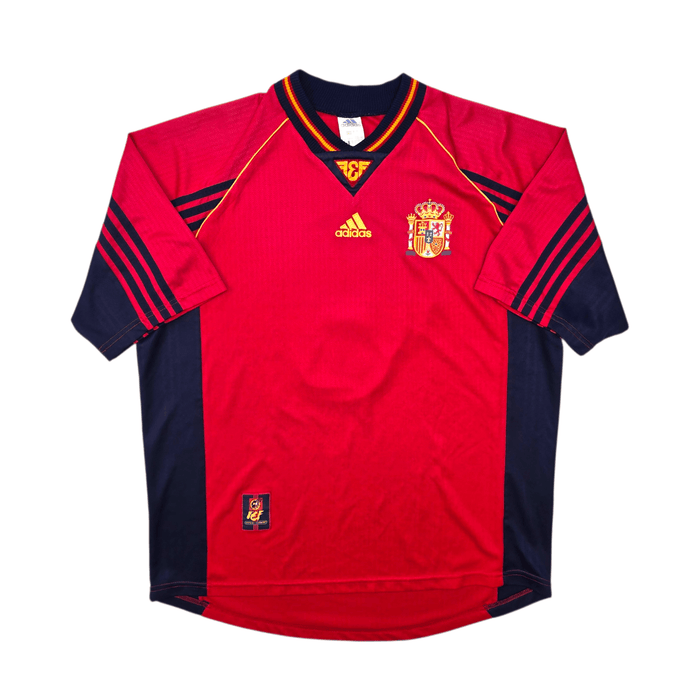 1998/99 Spain Home Football Shirt (XL) Adidas 4 - Football Finery - FF304229