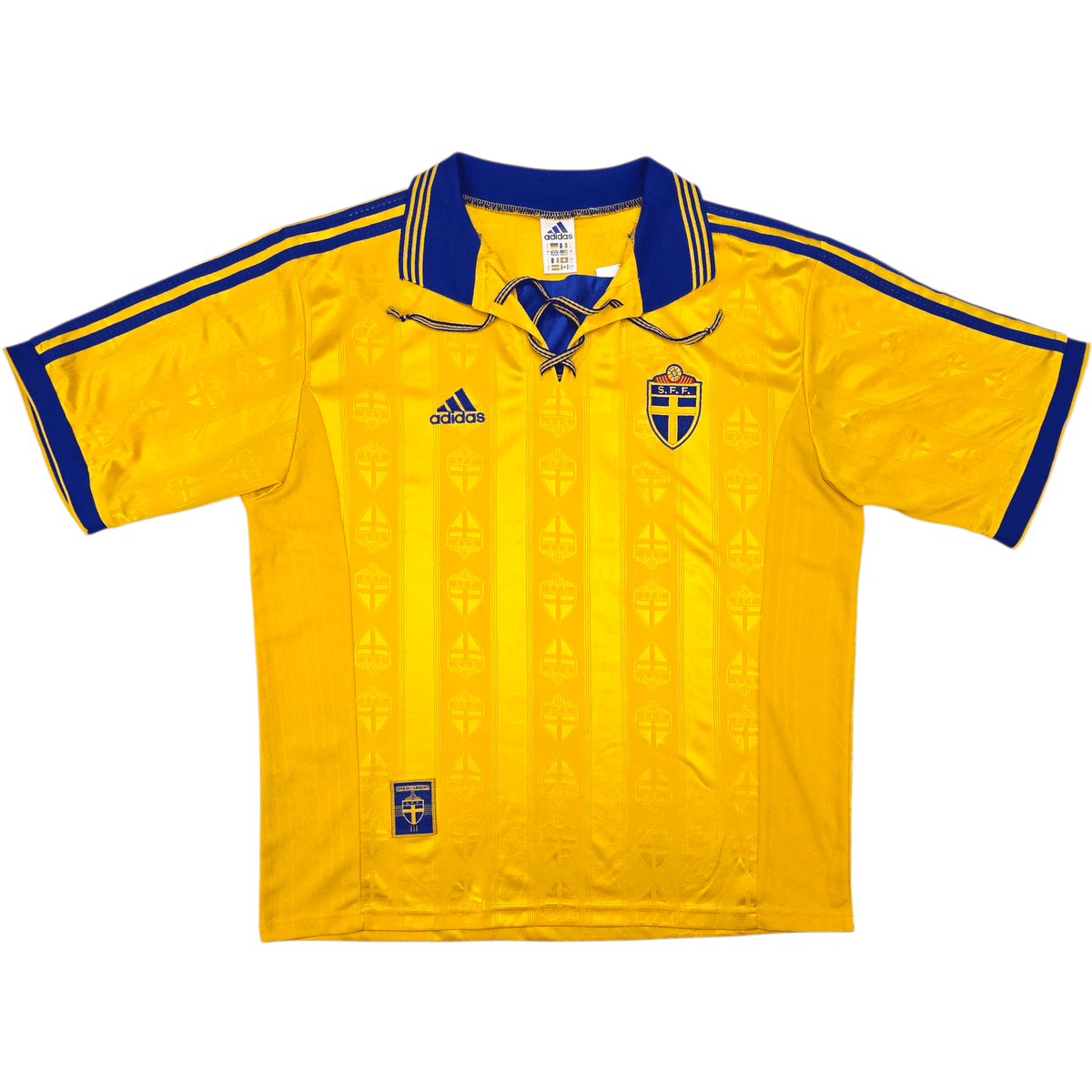 1998/99 Sweden Home Football Shirt (L) Adidas - Football Finery - FF302869