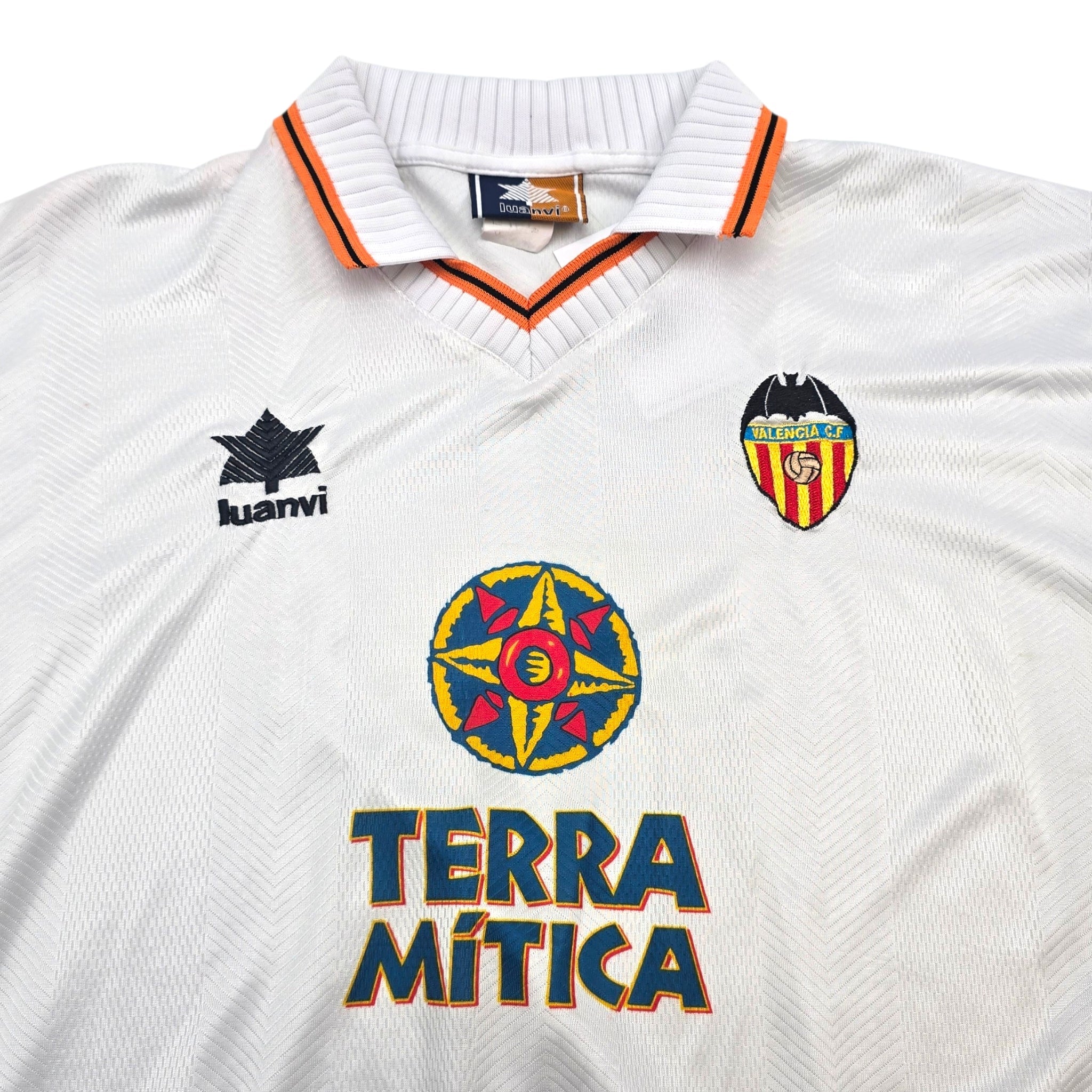 1998/99 Valencia Home Football Shirt (L) Luanvi – Football Finery