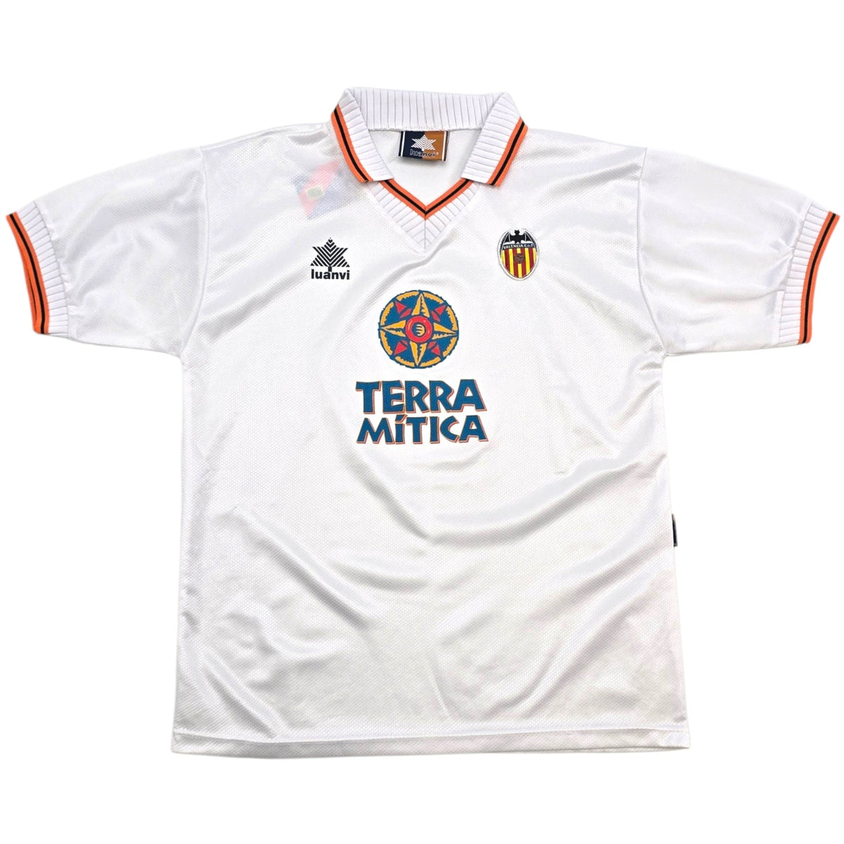 1998/99 Valencia Home Football Shirt (S) Luanvi - Football Finery - FF306431