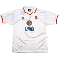 1998/99 Valencia Home Football Shirt (S) Luanvi - Football Finery - FF306431