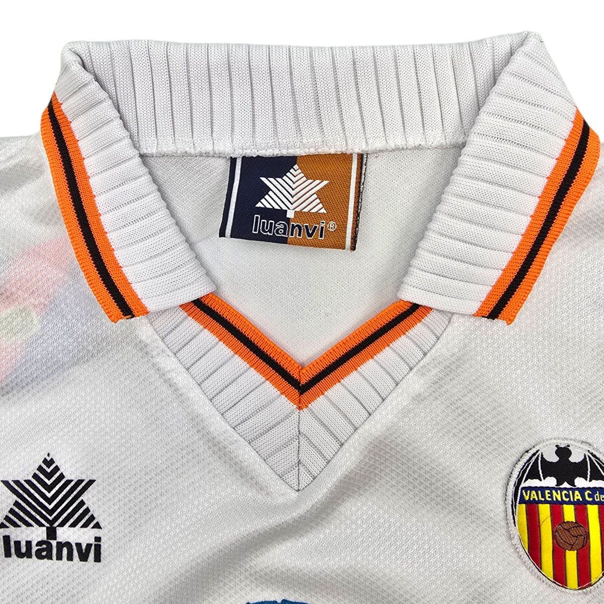 1998/99 Valencia Home Football Shirt (S) Luanvi - Football Finery - FF306431
