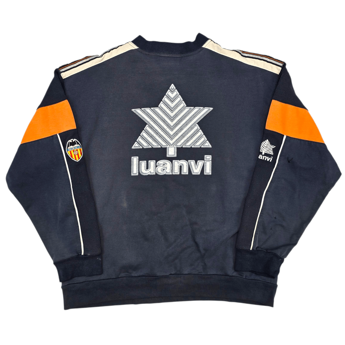 1998/99 Valencia Training Sweater (M) Luanvi - Football Finery - FF303011