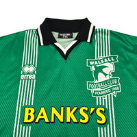 1998/99 Walsall Away Football Shirt (2XL) Errea 6 Matchworn - Football Finery - FF300134