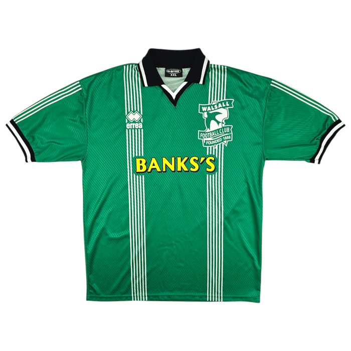 1998/99 Walsall Away Football Shirt (2XL) Errea 6 Matchworn - Football Finery - FF300134