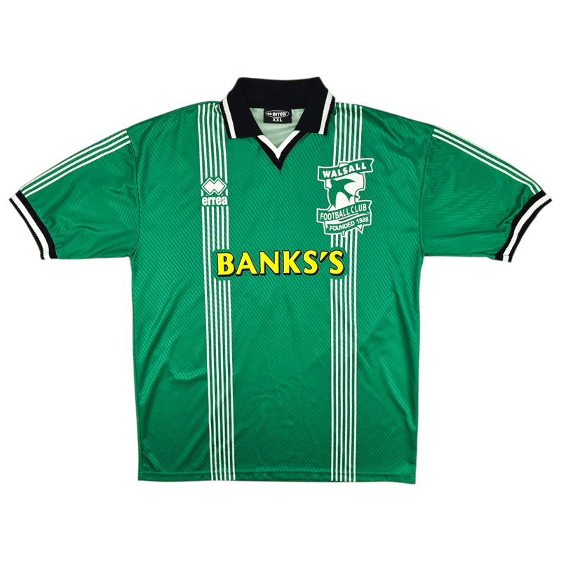 1998/99 Walsall Away Football Shirt (2XL) Errea 6 Matchworn - Football Finery - FF300134