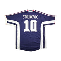 1998/99 Yugoslavia Home Football Shirt (XL) Adidas # 10 Stojkovic - Football Finery - FF202940