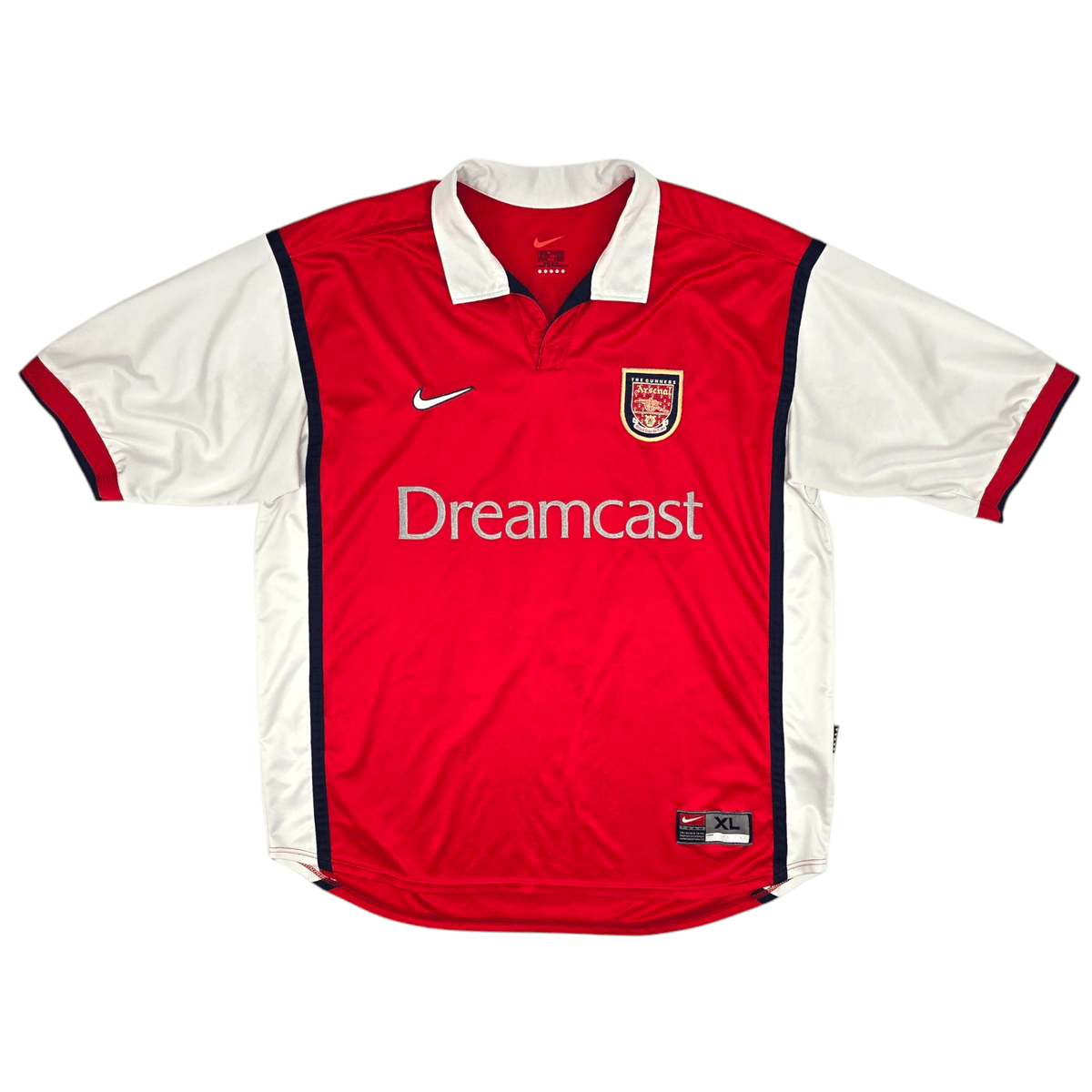 1999/00 Arsenal Home Football Shirt (XL) Nike #6 Adams - Football Finery - FF300405