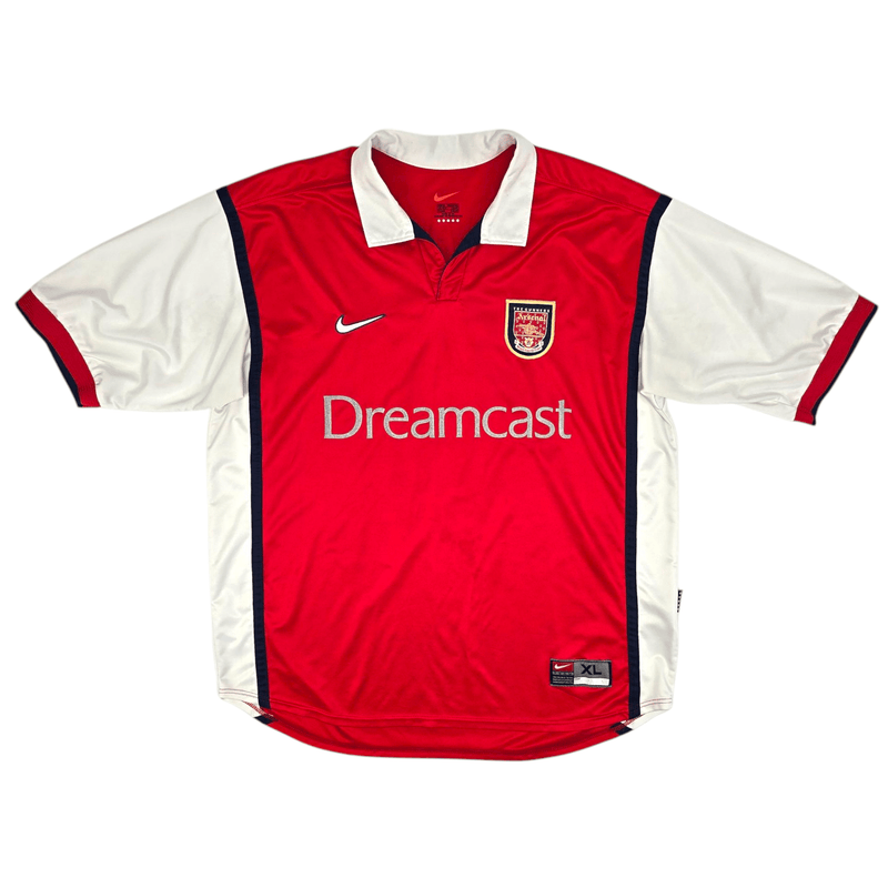 1999/00 Arsenal Home Football Shirt (XL) Nike #6 Adams - Football Finery - FF300405