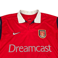 1999/00 Arsenal Home Football Shirt (XL) Nike #6 Adams - Football Finery - FF300405