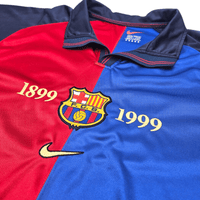 1999/00 Barcelona Home Football Shirt (XL) Nike (Centenary) - Football Finery - FF300980