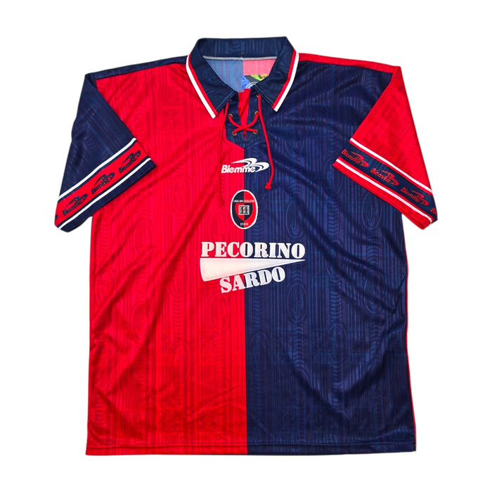 1999/00 Cagliari Home Football Shirt (XL) Biemme - Football Finery - FF307050