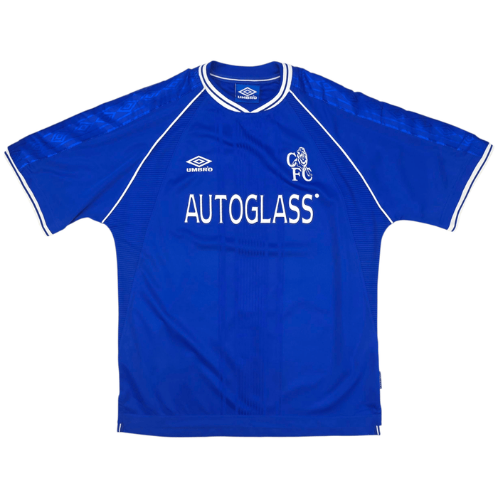 1999/00 Chelsea Home Football Shirt (XL) Umbro 25 Zola - Football Finery - FF302325