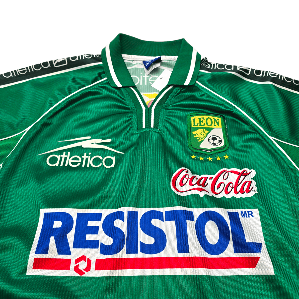 1999/00 Club Leon Home Football Shirt (XL) Atletica - Football Finery - FF305542