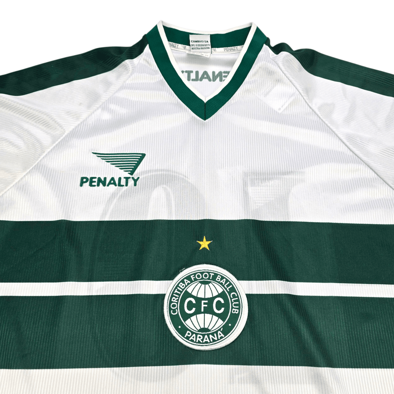 1999/00 Coritiba Home Football Shirt (XL) Penalty - Football Finery - FF302805